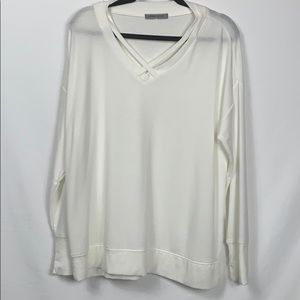 Spense Sport white long sleeved sweater bust 25”